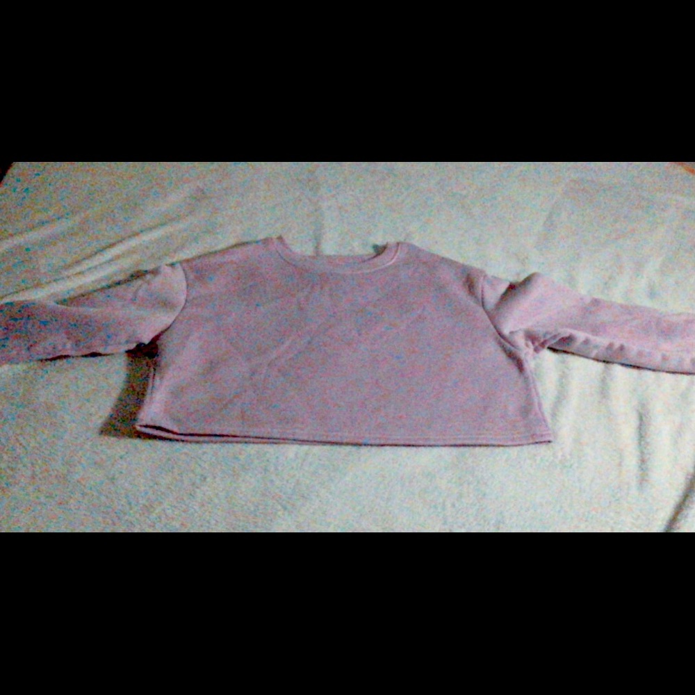 Shein crop long sleeve top